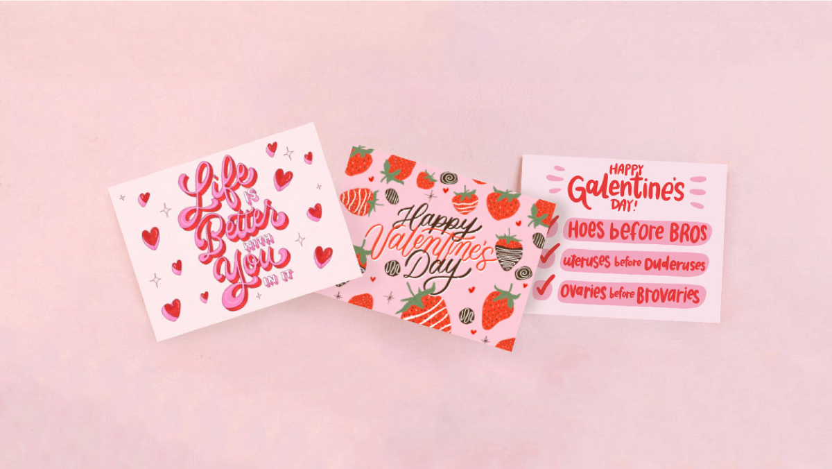 Sweet Cheeks Valentine Butt Card • BOSS DOTTY PAPER Co.