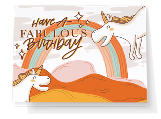 Fabulous Birthday Unicorn