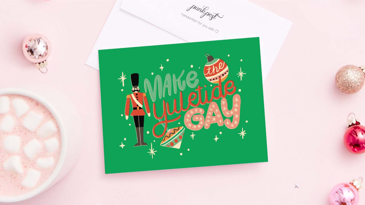 50 Holiday Greeting Cards, Cute Fancy Blank Winter Christmas