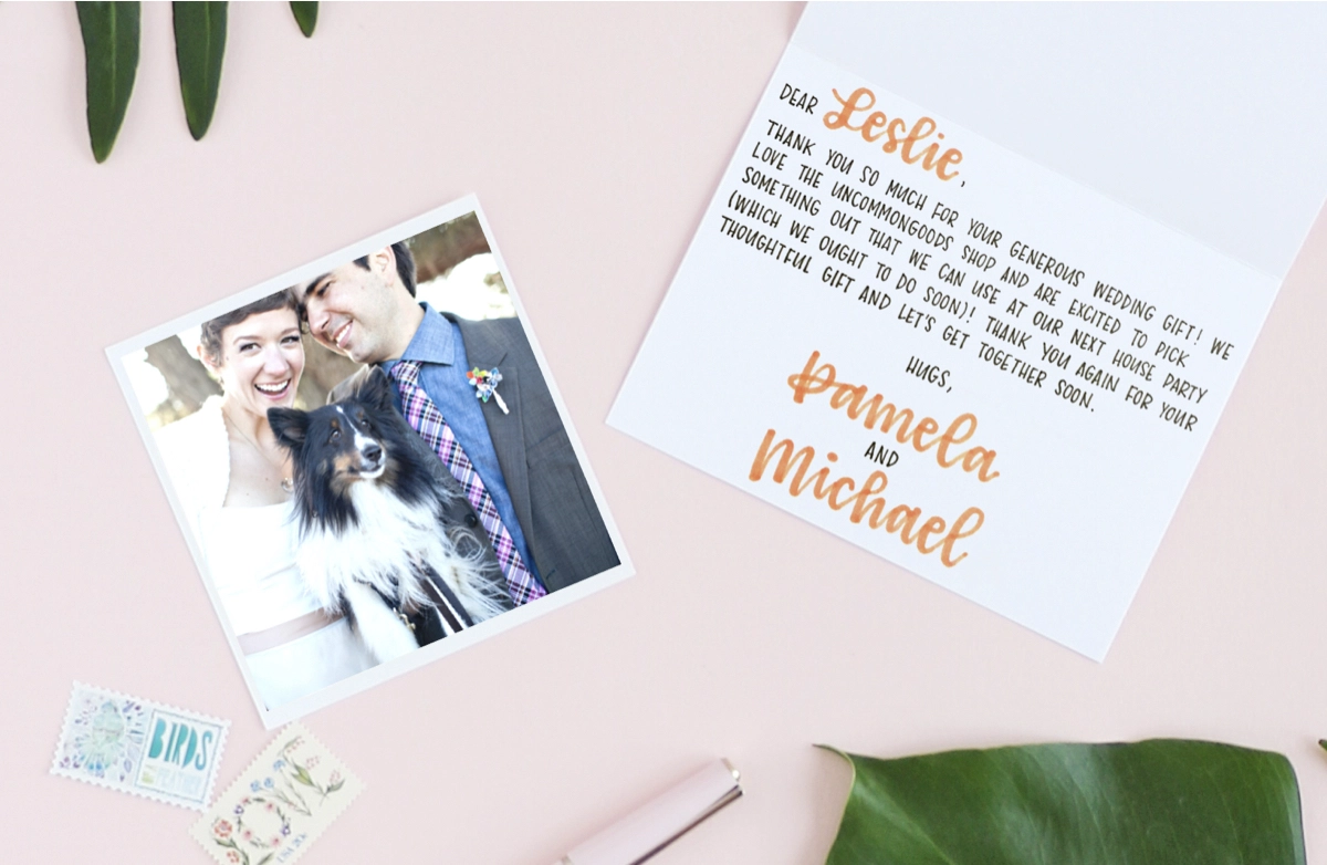 What to Write in Your Wedding Thank You Cards  Punkpost